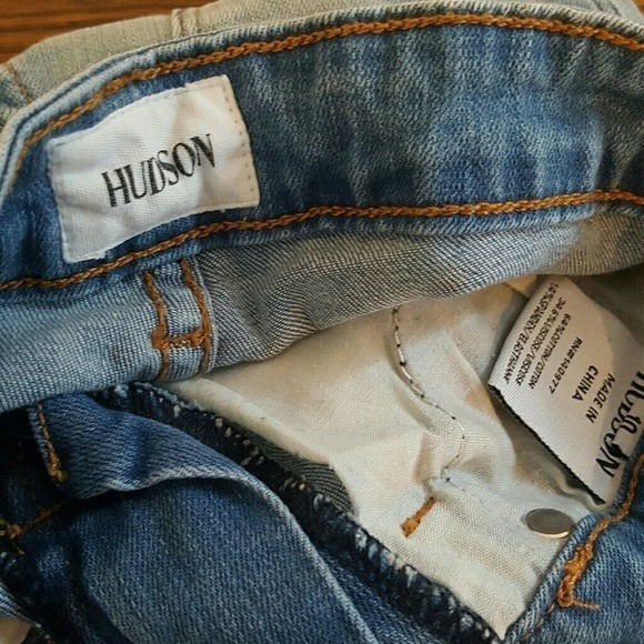 Hudson Stonewash Cuffed Capri Jeans Youth - Picture 3 of 4
